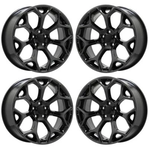 20" Chrysler 300 Black Chrome wheels rims Factory OEM set 4 2539 EXCHANGE - Picture 1 of 8