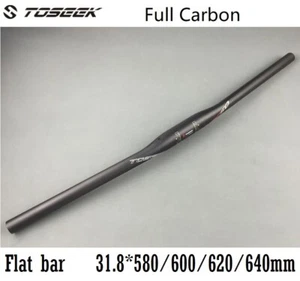 Carbon UD MTB Mountain Road Bike Flat bar Bicycle Handlebar 31.8*580-640mm - Picture 1 of 9