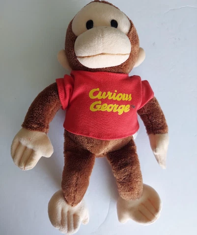 Curious George Red T-Shirt Applause Plush Monkey 12 In Cover