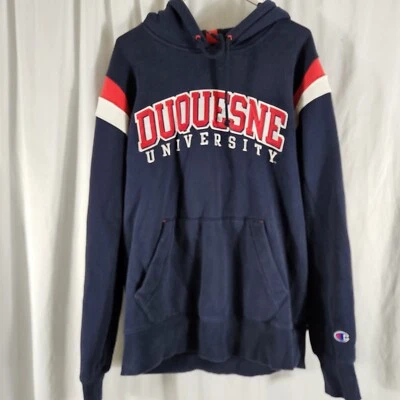 Duquesne University Duke Hoodie Sweatshirt Champion Medium Mens - Image 1 of 4