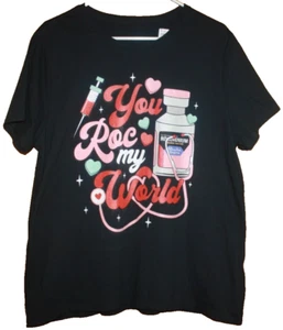Unisex Graphic Black SS T-Shirt Sz XL You Roc My World Rocuronium Rx Atleisure - Picture 1 of 4