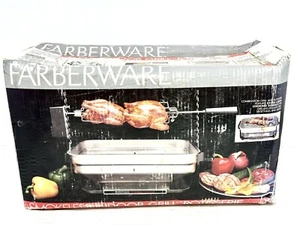 Vintage Farberware 455ND Rauchfrei Indoor Elektro BBQ Grill Grill Grill Drehspieß - Bild 1 von 10