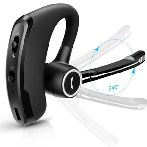 Bluetooth 5.3 Wireless Earpiece Noise Cancelling SIRI Voice Headset Handsfree - Picture 1 of 9