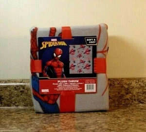 Manta de felpa gris Marvel Spider-Man 40 x 50 nueva con etiquetas - Imagen 1 de 3