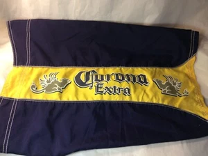 CORONA Extra BEER Blue/Gold SWIM Trunks Board Shorts 38 Vacation Pool Beach - Picture 1 of 7