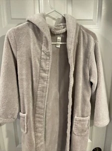 Restoration Hardware 8-10 Years Robe Hooded Soft Brown Tie Warm - Picture 1 of 8