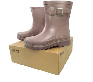 Chooka Women's Ballard Mid Rain Boot, Waterproof w Comfy Memory Foam Insole - Picture 1 of 10