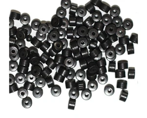 Cuentas metálicas metalizadas gris metalizadas Heishi cortas de 2,5 mm - Imagen 1 de 3