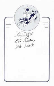 14th Air Force WWII Aces Signed Bookplate w/ Tex Hill Ed Rector Robert Scott Jr - Picture 1 of 1