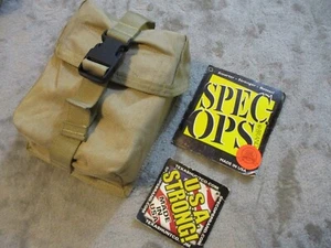 Spec Ops Brand 6 Magazine Utility Ammo Pouch Beige Tan Black Buckle 8x6 Molle 32 - Picture 1 of 15