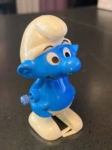 Vintage Smurf Wind-up Ramp Walker, Galoob Peyo 1980, Hong Kong-Doesn’t Work - Picture 1 of 6