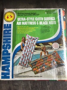 Colchón de aire moderno vintage de mediados de siglo playa piscina tela flotante retro cadera groovy - Imagen 1 de 8