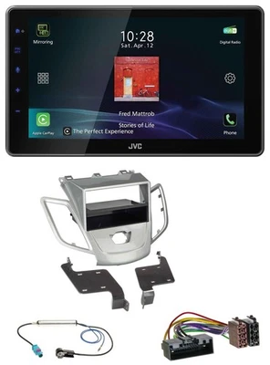 JVC DAB MP3 Bluetooth USB Autoradio für Ford Fiesta JA8 10-17 ohne Display silbe - Bild 1 von 4
