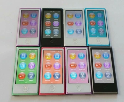 Apple iPod Nano 7th Generation 16GB Gold Blue Silver Gray Pink With New Battery - Image 1 of 4