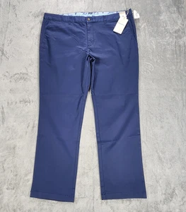 Tommy Bahama Pantalones Para Hombres 42x32 Azul Boracay Frente Plano Elastizado Chino Informal - Imagen 1 de 16
