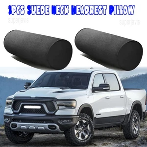 2Pcs Suede Neck Headrest Pillow Cervical Spine Protection Cushion For Dodge RAM - Picture 1 of 11
