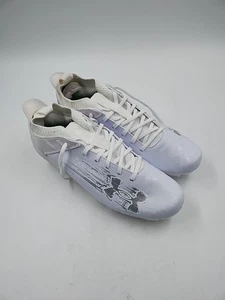 Tacchetti UA Blur Smoke Suede 2.0 MC bianco/argento taglia USA 9.5 da uomo (#H2-L6) - Foto 1 di 17