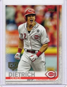 2019 Topps Update Series - Derek Dietrich #US35 150th Anniversary Cincinnati Red - Picture 1 of 2