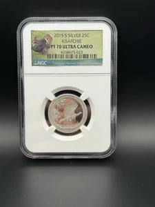 2015 S Silver 25c Kisatchie NGC PF 70 Ultra Cameo Louisiana Quarter - Picture 1 of 3