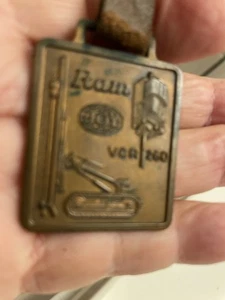 -Vintage Watch Fob Ram Joy track Drill V CR 360 Heavy Equipment - Picture 1 of 5