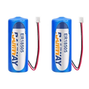 Batería de iones de litio no recargable 2 piezas ER18505 3.6V 4000mAh con enchufe blanco 2.54 - Imagen 1 de 4