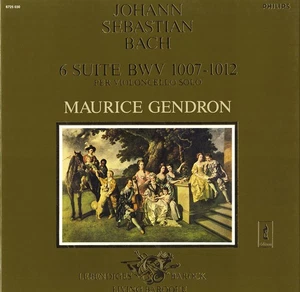 3LP Box BACH 6 Solo Cello Suites MAURICE GENDRON Philips 6725030 1964 Recording - Imagen 1 de 3