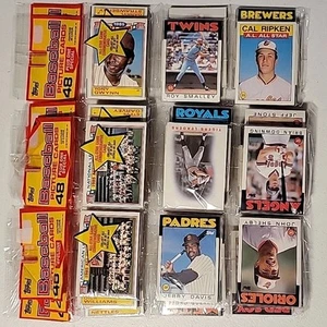 1986 Topps Baseball Factory Sealed RACK PACK - 1 random UNSEARCHED PACK RC HOF - Picture 1 of 1