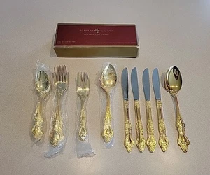 Servicio de cubiertos Barclay Geneve Golden para 4 coronas Royal Royale oro 25 piezas - Imagen 1 de 8
