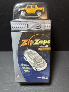 Radio Shack ZipZaps Micro RC Radio Control Car 2004 Yellow Hummer H2  New Sealed - Picture 1 of 2
