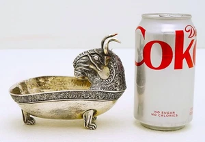 Greek Revival Cup Fig Goat Hanau Germany marked Neresheimer Ludwig & Co 830 fine - Picture 1 of 11