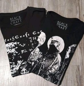 2 Two Black Craft Cult Gothic Shirts - Size Small - Picture 1 of 7