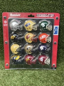 Juego de casco de fútbol americano de conferencia tamaño bolsillo Big 10 Riddell - Pre-2011 (sin abrir) - Imagen 1 de 4