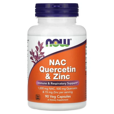 NAC Quercetin & Zinc, 90 Veg Capsules - Image 1 of 2