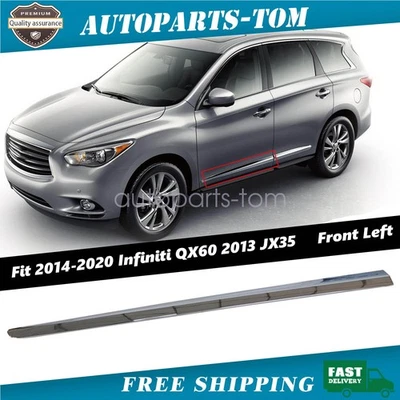 Driver esquerdo acabamento de moldura cromado porta frontal para Infiniti JX35 2013 QX60 14-2020 - Imagem 1 de 4