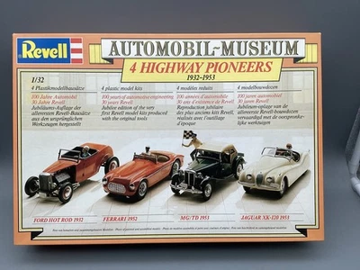 Modellauto Bausatz 1:32 Revell Automobil-Museum 4 Highway Pioneers 1932-1953 OVP - Bild 1 von 4