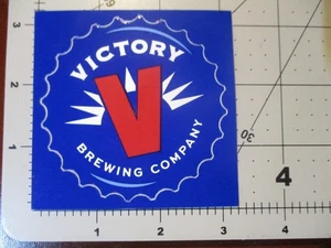 VICTORY BREWING bottle cap LOGO STICKER decal craft beer brewery Pennsylvania Z - Picture 1 of 1