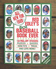 1989 RED FOLEY STICKER BOOK Greg Maddux Don Mattingly Mark McGwire Oddball 9