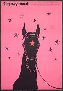 Horse of the Steppe 1979 Polish B1 Film Poster, Flisak