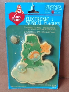 VINTAGE 1985 AMERICAN GREETINGS AGC CARE BEARS WISH ELEKTRONISCHE MUSIKALISCHE PLAKETTE - Bild 1 von 3