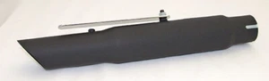 Silenciador Universal Negro 15" Corte Corte Corte Corte Café Racer Doble Cara Acabado Negro - Imagen 1 de 8