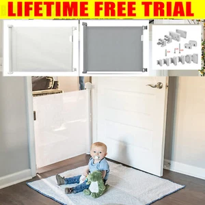 Retractable Baby Gate Extra Wide Extenable Spacers Pet Safety Isolation Net Home - Picture 1 of 20