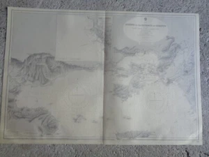 CARTE MARINE / Athens to the isthmus of Corinth with Salamis, Eleusis, Megara... - Imagen 1 de 3