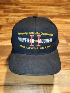 Vintage Rare Holyfield Vs Moorer Heavyweight Boxing Champion Wool Blend Hat Snap - Picture 1 of 10