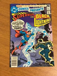 1979 DC COMICS PRESENTA EL NÚMERO 16 de Superman y Black Lightning Team O'Neil DCU - Imagen 1 de 10