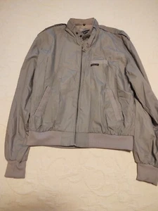 Herren Vintage Members Only Mantel Jacke Gr. Large #3 hellgrau - Bild 1 von 3