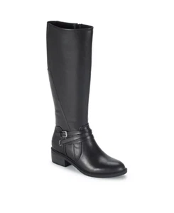 Baretraps Womens Size 7.5M Faux Leather Stratford Tall Riding Boots Black $109 - Imagen 1 de 5