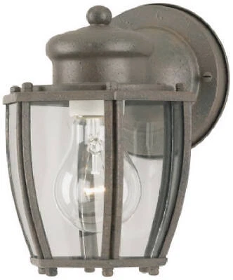 Westinghouse 64689 100-Watt Textured Rust Patina Wall-Mount Lantern - Quantity 1 - Image 1 of 2