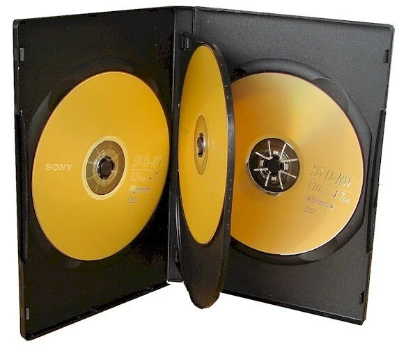 Estuche de almacenamiento de CD/DVD - Capacidad de 4 discos. Juego de 5 (CDDVD-4x5) Foto 1 de 1