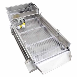 110V Stainless Steel Linear Vibrating Screen 10mm Sieve Deck Shaker Machine - Picture 1 of 24