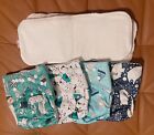 Re-useable Nappy's x4 / Littles & Bloomz / Eco-friendly 3kg - 15kg